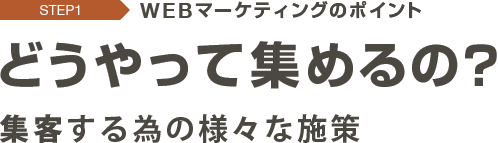 どうやって集めるの？